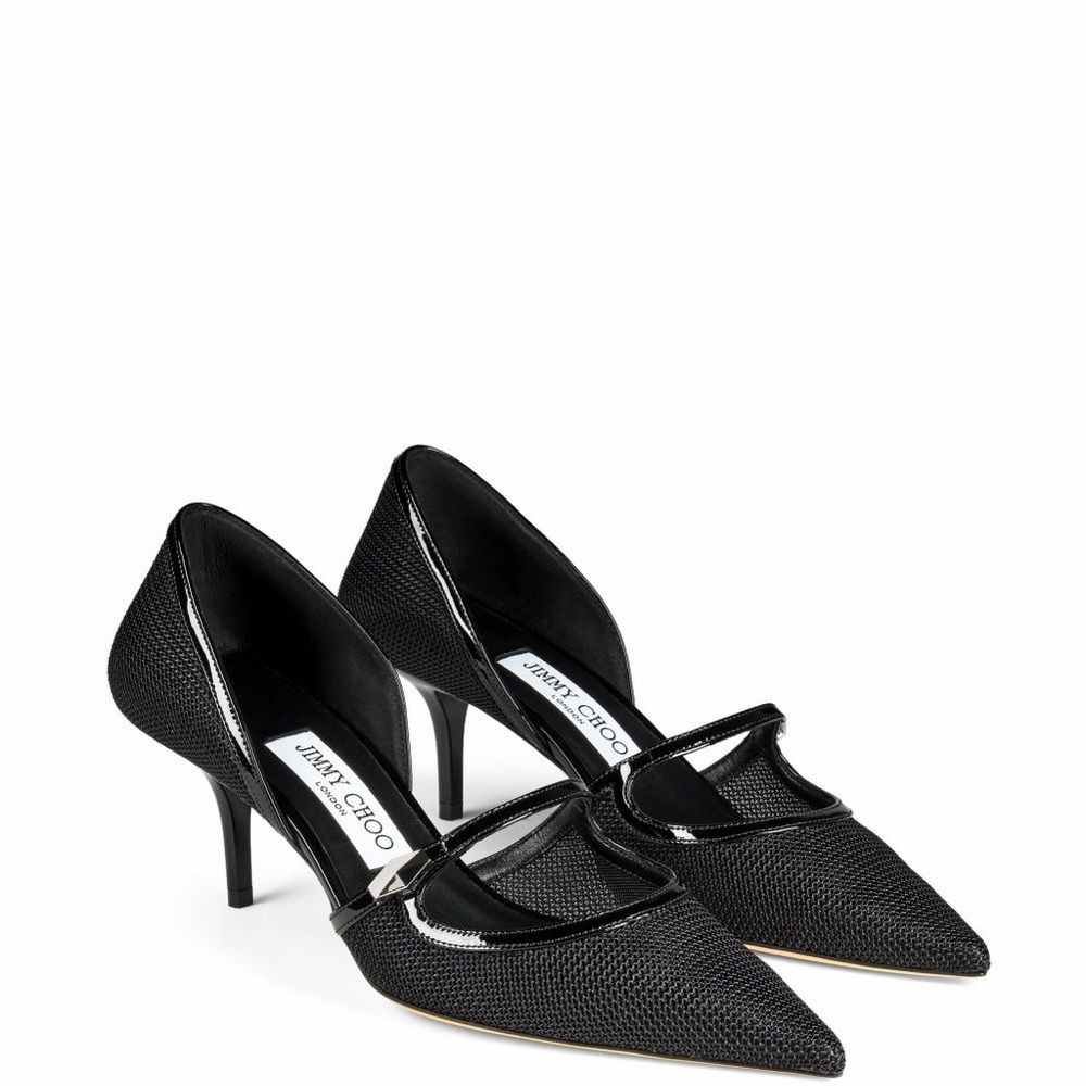 Jimmy Choo Black Carolyn 60 Women's Heels